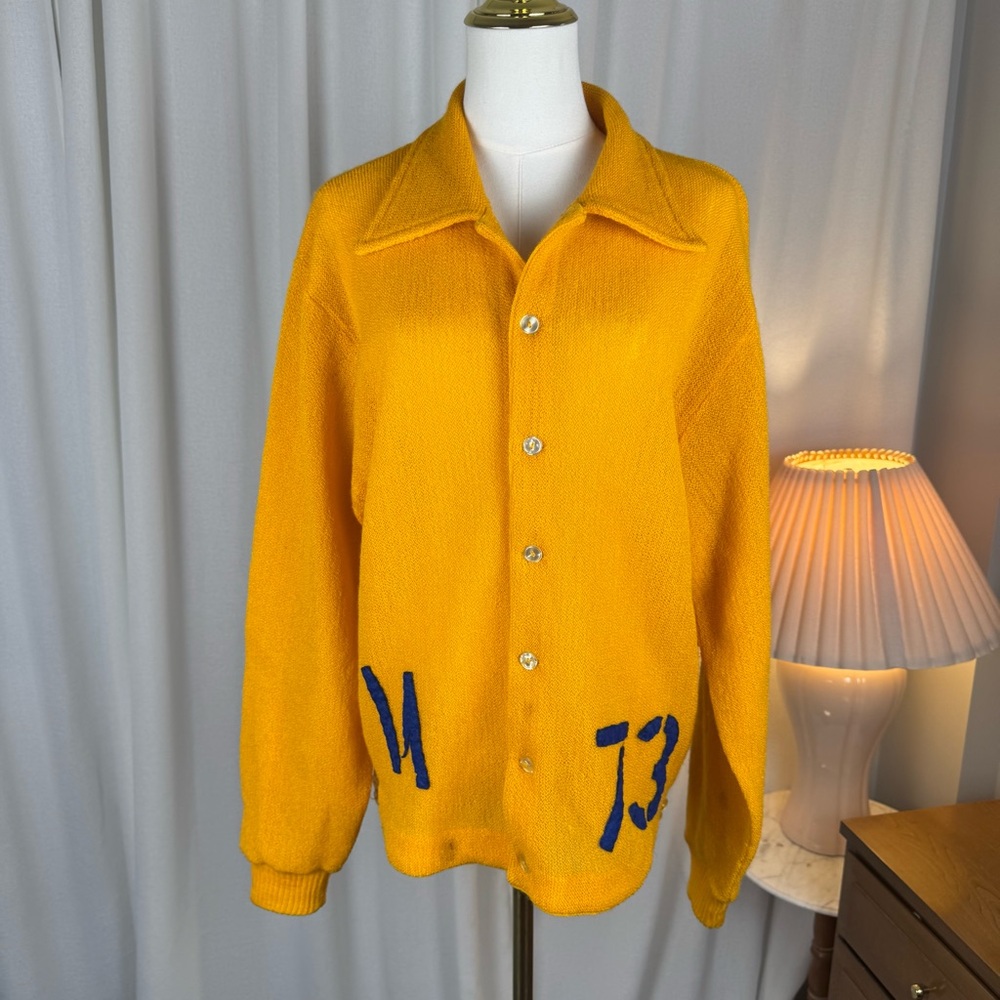 Vintage 1970s Jantzen Varsity Big Bill Alpaca & Mohair Cardigan - Picture 12 of 12